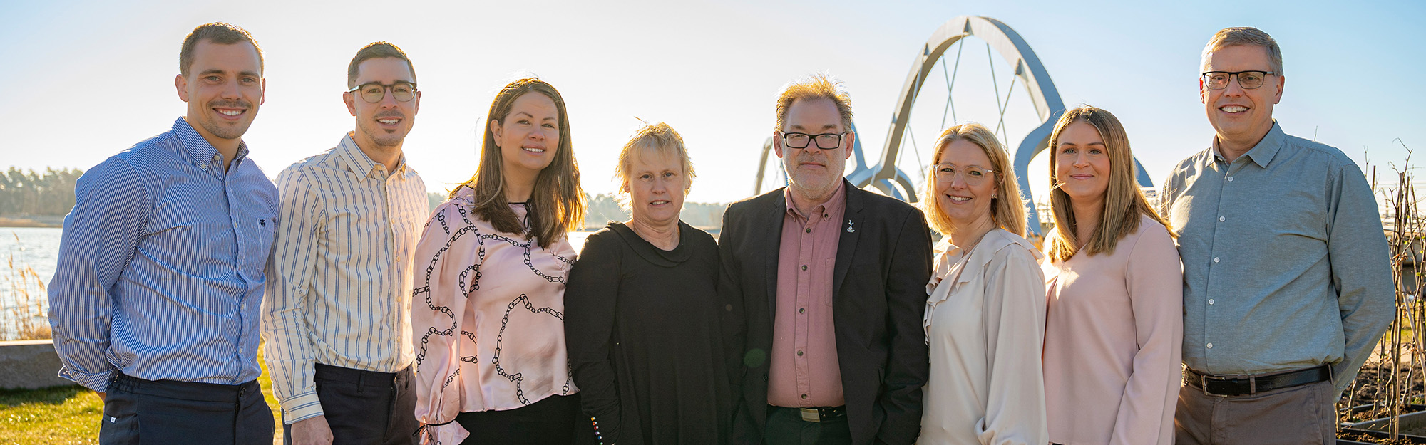Bankens privatrådgivare med Sölvesborgsbron i bakgrunden