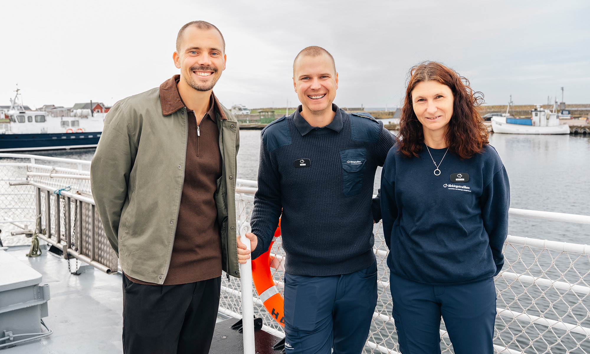 André från banken, Hampus och Marlene på däck